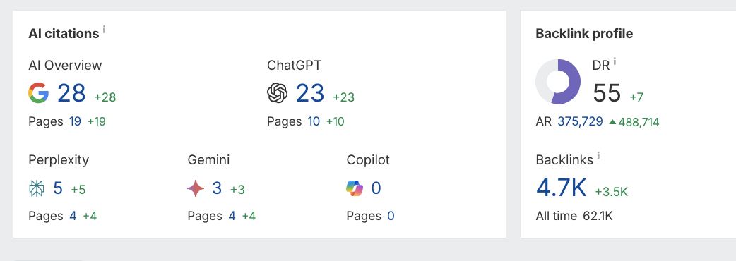 Expanded AI Search Visibility Overview