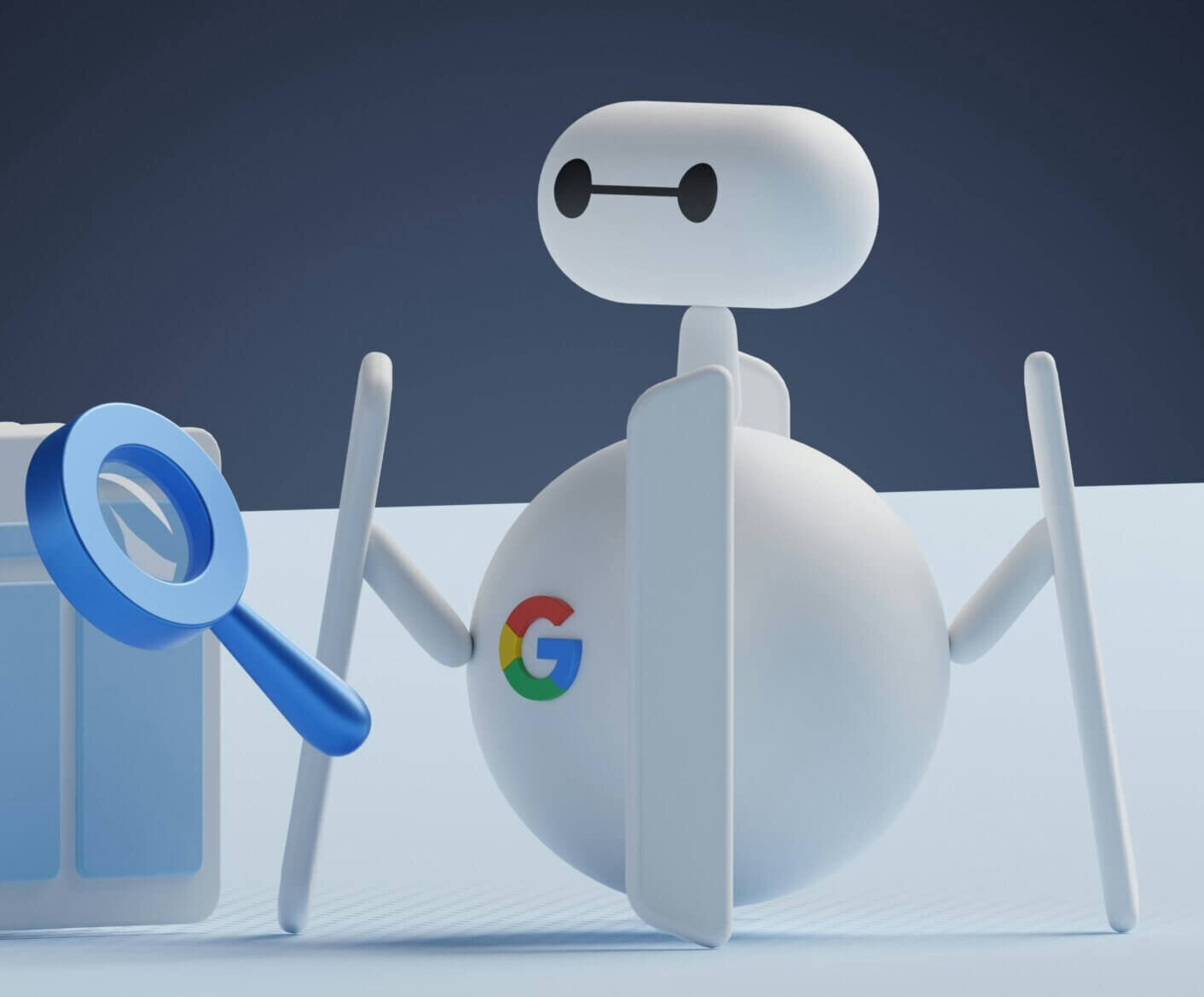 AI SEO services by Outline Marketing - Google bot reviewing website for improved rankings